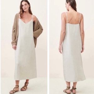 Jenni Kayne linen Breeze Slip dress in color Natural size medium
